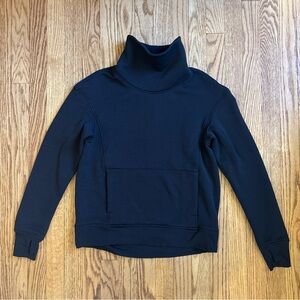 Lululemon Kick the Cold Funnel Neck Black sweater yoga walk jogging running 4
